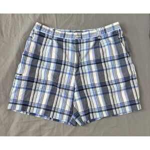 SaddleBred‎ Men's Size 38 Shorts Cotton Plaid Chino Pockets Half Elastic Waist